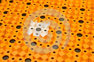 Kuznetsov applicator - multi-colored needles close-up