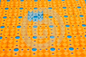 Kuznetsov applicator - multi-colored needles close-up