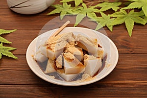 Kuzumochi is the only fermented food in Japanese confectionery from the Kanto region.