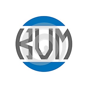 KVM letter logo design on white background. KVM creative initials circle logo concept. KVM letter design photo