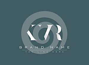 KVR abstract letter logo design