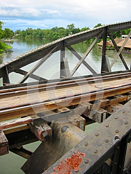 Kwai river bridge kanchanaburi thailand
