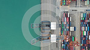 Kwai Tsing Container Terminals from drone