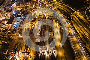 Kwai Tsing Container Terminals from drone photo