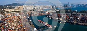 Kwai Tsing ,Hong Kong container port photo