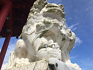 Kwai Yi Ting, Pavilion of Happiness in Spring on Kauai Island, Hawaii.