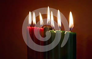 Kwanzaa Candles photo