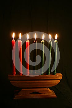 A Kwanzaa Kinara photo