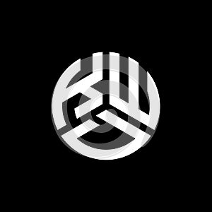 KWD letter logo design on black background. KWD creative initials letter logo concept. KWD letter design
