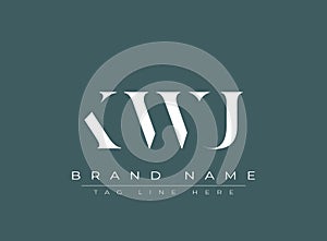 KWU abstract letter logo design