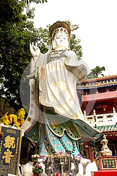 Kwun Yam Shrine in Tin Hau temple beside Repulse Bay