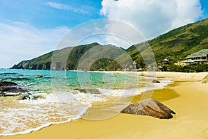 Ky Co island Ky Co Beach the wild beach in Binh Dinh Viet Nam.