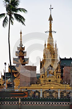 Kyaik Hwaw Wun Pagoda in Thanlyin,Myanmar.