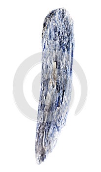 Kyanite blue silicate mineral on background