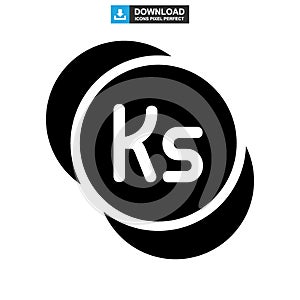 Kyat currency icon or logo isolated sign symbol vector illustration