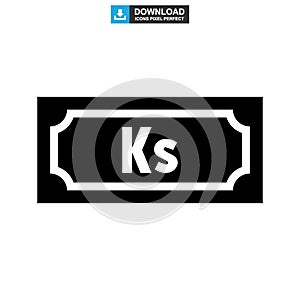 Kyat currency icon or logo isolated sign symbol vector illustration