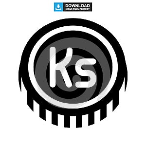 Kyat currency icon or logo isolated sign symbol vector illustration