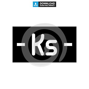 Kyat currency icon or logo isolated sign symbol vector illustration