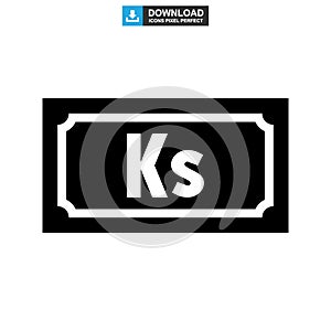 Kyat currency icon or logo isolated sign symbol vector illustration