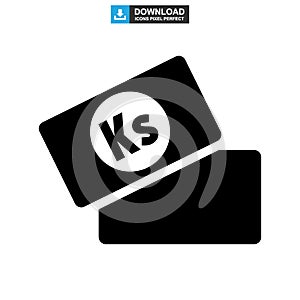 Kyat currency icon or logo isolated sign symbol vector illustration