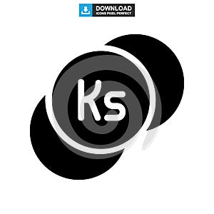 Kyat currency icon or logo isolated sign symbol vector illustration