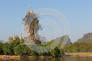 Kyauk Kalap pagoda in Myanmar