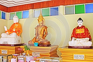 Kyauk Taw Gyi Pagoda`s Buddha Statue, Yangon, Myanmar