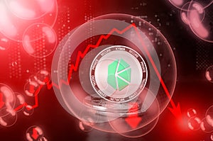 Kyber Network KNC bubble, crash down drop