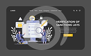 KYC concept. Flat vector illustration. photo