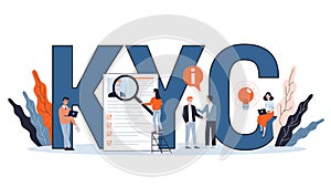 KYC or know your customer concept. Idea of business photo
