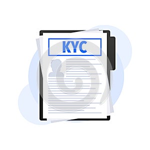 KYC - know your customer Document, verifying the identity.