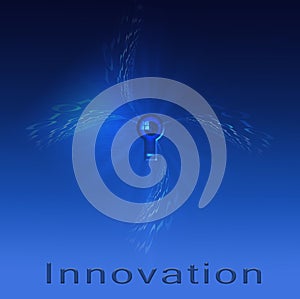 Kyehole innovation. Binary code