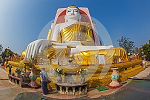 The Kyeik Pun Pagoda in Bago in Myanmar