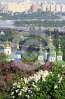 Kyiv Botanic Garden in spring photo