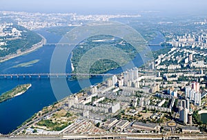 Kyiv city - aerial view.