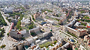 Kyiv Khreshchatyk aerial photography