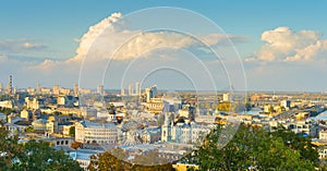 Kyiv panorama Podil skyline Ukraine