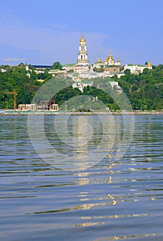 Kyiv Pechers'k Lavra under river Dnipro