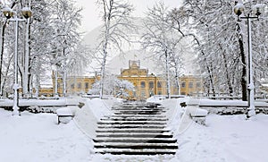 Kyiv Polytechnic Institute in winter