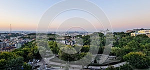 Kyiv Sunset Panorama, from Podil