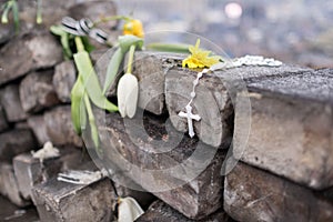 Kyiv, Ukraine - April 05 th, 2014: the ruined centre of the city, the Institutska street after the Ukrainian revolution