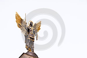 Kyiv, Ukraine. May 2023. Monument to the Archangel Michael