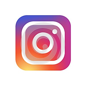 KYIV, UKRAINE - May 31, 2018 - New Instagram camera logo icon with modern gradient design. Instagram is a photo and