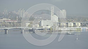 Kyiv, Ukraine. Podil District. Dnipro river