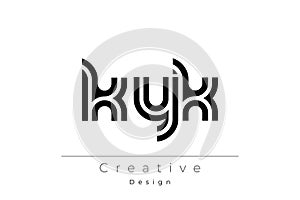 KYK Creative Unique Modern Letter Logo Design