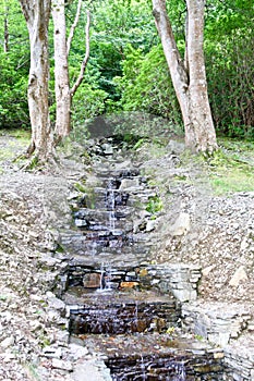 Small creek at Kylemore Abbey, Connemara, west of Ireland photo