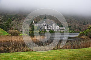 Kylemore Abbey Ireland landmark old castle medieval domain lake