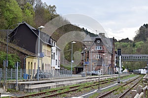 Kyllburg, Germany - 04 11 2024: Classic old station Kyllburg in the Eifel