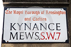 Kynance Mews in London, UK