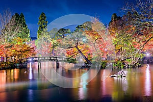 Kyoto Garden Autumn Night